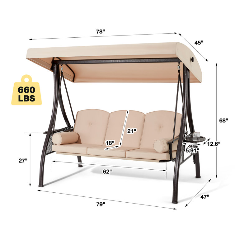 Warrenton swing discount seat with stand